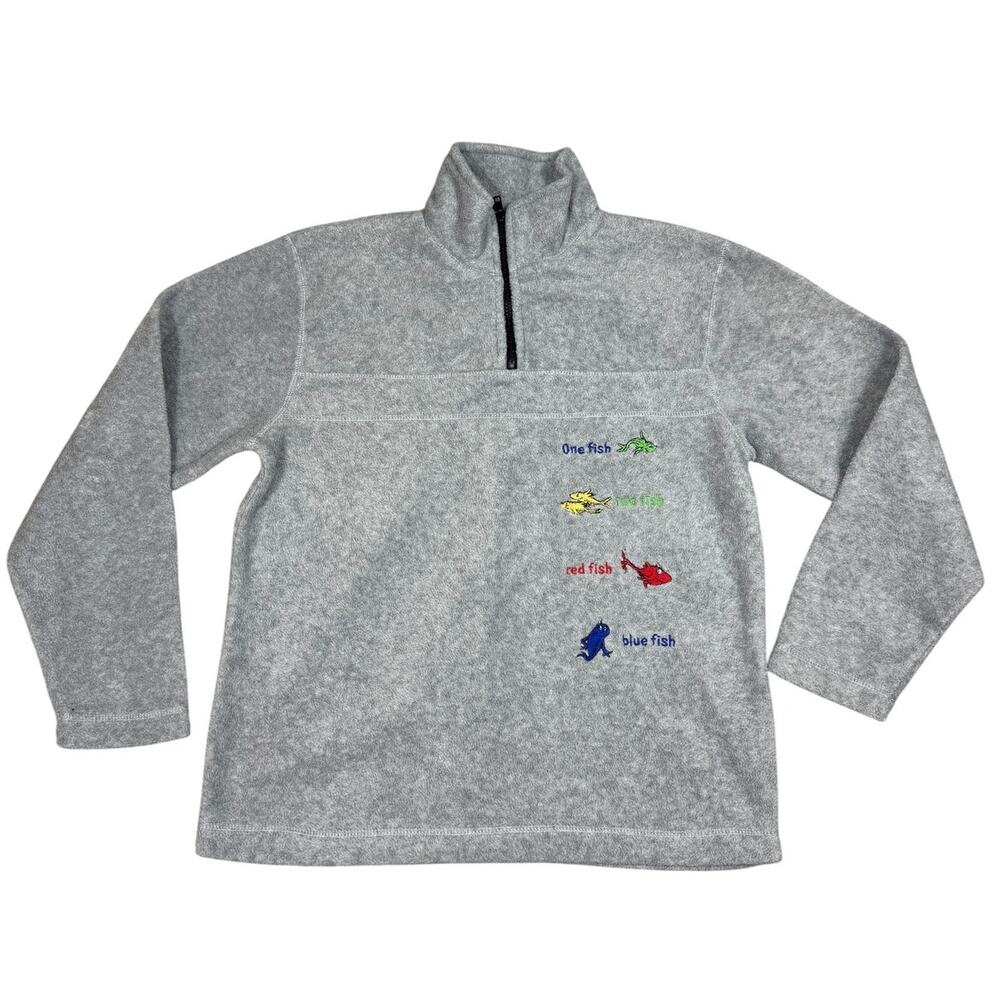 Vintage Dr. Seuss One Fish Two Fish Fleece Sweatshirt